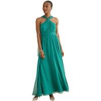 Hobbs London Women's Winona Maxi Dress in Teal | Size: 20