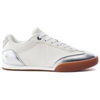 Moda In Pelle Women's 'Aromaa' Porvair Casual Trainers in Silver | Size: 9