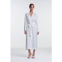 Penti Women's Belted Shawl-Collar Robe in Off-White