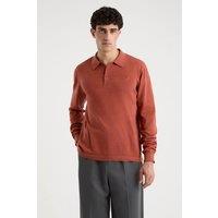 Nautica Men's Octavio LS Polo Shirt in Terracotta | Size: XL