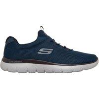 Skechers Men's Mens Summits Mesh Bungee Slip-On Trainers With Memory Foam - Navy | Size: 8