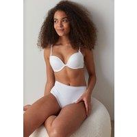 Penti Women's Optik Fresh Basic Cover Cotton High Waist Briefs in White | Size: Small