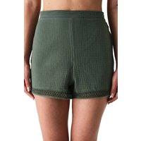 Penti Women's LESSI TRIM Shorts in Khaki | Size: XS