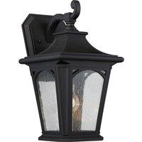 Netlighting Bedford 1 Light Medium Wall Lantern Mystic Black Finish E27