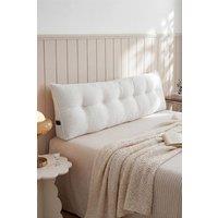 Living and Home Triangle Wedge Headboard Pillow Backrest Support Cushion in White