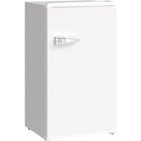 Rolipo 85L Under Counter Fridge, Small Retro Refrigerator with Chiller Box in White