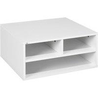 Rolipo 3-Compartment Printer Storage Cabinet in White