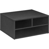 Rolipo 3-Compartment Printer Storage Cabinet in Black