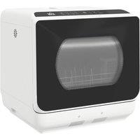 Rolipo Portable Dishwasher No Plumbing Required, 6L, 4 Place Settings in White