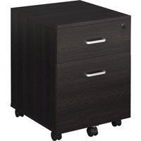 Rolipo 2-Drawer Lockable Mobile Filing Cabinet With 5 Wheels in Black