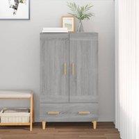 Berkfield Home Highboard Grey Sonoma 70x31x115 cm Engineered Wood | Size: 70 x 31 x 115 cm