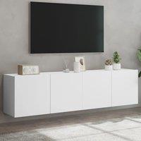 Berkfield Home TV Cabinets Wall-mounted 2 pcs White 80x30x41 cm | Size: 80 x 30 x 41 cm