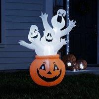Garden Greatness Inflatable LED Halloween Pumpkin Ghost