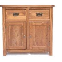 Cabinet Bits Padua Lacquered 2 Drawer 2 Door Sideboard Brass Drop Handle in Brown