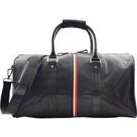 House of Leather Real Leather Holdall Large Size Weekend Duffle Bag Springfield Cognac in Black