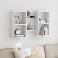 Berkfield Home Wall Shelf White 96x18x60 cm Engineered Wood | Size: 96 x 18 x 60 cm