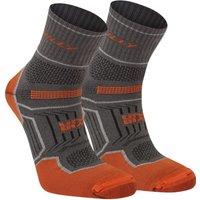 Hilly Women's Double Layered Ankle Socks in Dark Grey | Size: 3-5.5