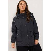 Yours Women's Lightweight Rain Jacket in Black | Size: 12