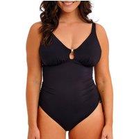 Fantasie Women's Merissa Non-Wired Plunge Swimsuit in Black | Size: 18