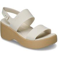 Crocs Women's Brooklyn Sky Scandal in Beige | Size: 5