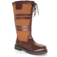 Frank James Women's Burghley Leather Long Field Waterproof Boots in Tan | Size: 5