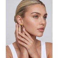 Elk & Bloom Women's Chunky 14K Gold Molten Wave Stud Earrings