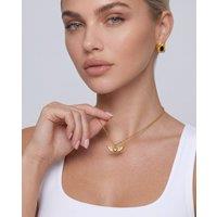 Elk & Bloom Women's 14K Gold Winged Heart Pendant Necklace
