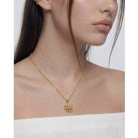 Elk & Bloom Women's 14K Gold Star Flower Pendant Necklace