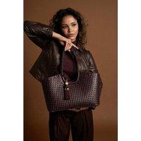 Luella Grey Women's 'Lillie' Whipstitch Tote in Purple