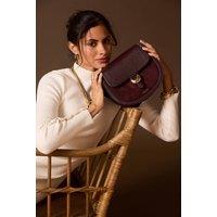 Luella Grey Women's 'Venetia' Saddle Crossbody in Purple