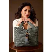 Luella Grey Women's 'Suky' Woven Crossbody in Green