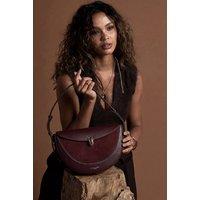 Luella Grey Women's 'Angelina' Multiway Shoulder Saddle Bag in Burgundy