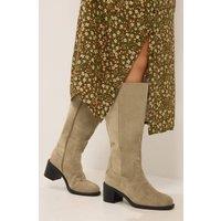 Yours Women's Western Boots In Extra Wide EEE Fit in Natural | Size: 4EEE