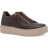 Bellissimo Women's Lightweight Platform Trainers in Brown | Size: 5
