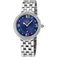 GV2 Women's Verona, Swiss Quartz Watch, MOP Dial, 316L Stainless Steel, Saphire in Silver