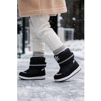 Spot On Boy's Children's Padded Winter Snow Boots in True Black | Size: Infant 7