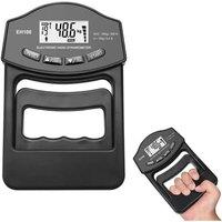 NESTLUNE Grip Strength Tester, 396Lbs/180Kg Digital Hand in Black | Size: 0-18 m
