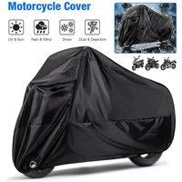 FLAVORA Heavy Duty Motorcycle Motorbike Cover Waterproof in Black | Size: 0-12 m