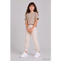 Tommy Life Youth Unisex Tapered Sweatpants in Stone | Size: 13-14 Years