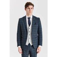 Paul Andrew Men's Tweed Check 3 Piece Suit with Waistcoat | Size: 34R