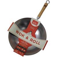 School of Wok 13/33cm Round Bottom Uncoated Carbon Steel Wok
