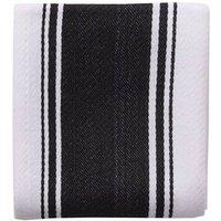 dexam Love Colour Striped Tea Towel - True Black