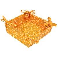 dexam Sintra Cotton Spotted Bread Basket - Ochre
