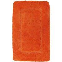 Velosso Cashmere Feel Bath/ Pedestal Mat Anti Slip Bathmats in Orange | Size: Large