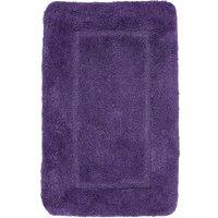 Velosso Cashmere Feel Bath/ Pedestal Mat Anti Slip Bathmats in Purple | Size: Large