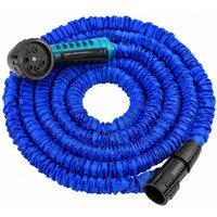 Smart Living Expandable Garden Hose with Spray Nozzle - 25ft & 50ft in Blue | Size: 7m