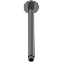 Balterley Round Ceiling Mount Shower Arm - 300mm - Brushed Pewter in Silver
