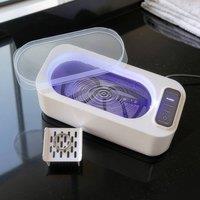 Coopers of Stortford Ultrasonic Cleaner, 350ml Capacity, H10.6cm x W22cm x D8cm in White