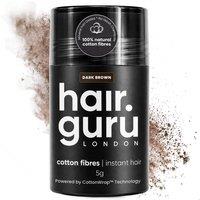 Hair Guru London Natural Cotton Hair Thickening Fibres Sample 5g in Dark Brown