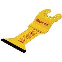 Starrett Flat-Sided Bi-Metal Oscillating Blade 55 x 44mm, 18 TPI in Yellow